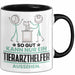 Tierarzthelfer Geschenk Tasse So Gut Kann Nur Ein Tierarzthelfer Aussehen Geschenkidee Kaffee-Becher Schwarz Trendation