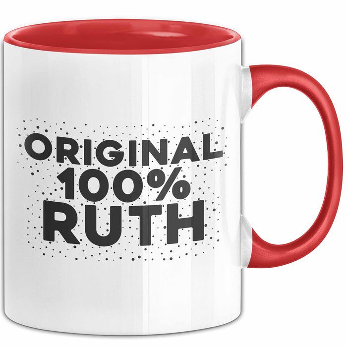 Ruth Tasse Original 100% Ruth Geschenk Rot Trendation