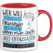 Jazz-Enthusiastin Tasse Geschenk Spruch Wer Will Schon Prinzessin Sein Wenn Man Auch Jazz-Enthusiastin Sein Kann Rot Trendation