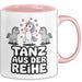 Tänzer Tanzendes Einhorn Tasse Geschenk Lustige Geschenkidee Spruch Tanz Aus Der Reihe Rosa Trendation