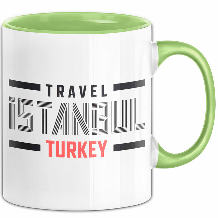 Istanbul Türkei Tasse Geschenk Lustige Geschenkidee Spruch Grün Trendation
