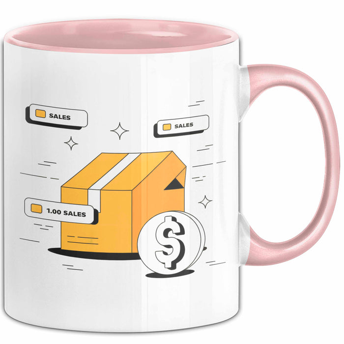Shopify Verkäufer Tasse Geschenk Lustige Geschenkidee Spruch Für Online Shop Besitzer Rosa Trendation