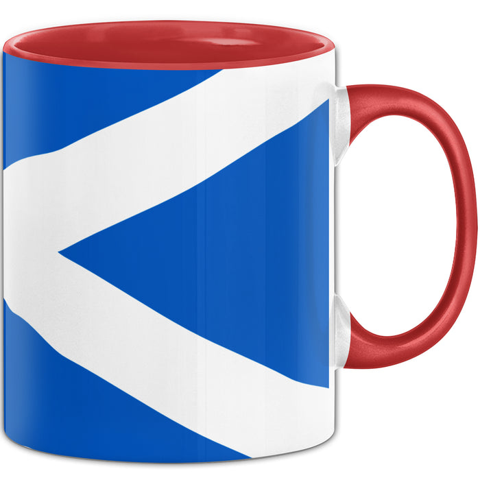 Schottland Flagge Tasse Geschenk Fußball-Fans Europa 3D Alloverprint Rot Trendation