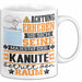 Kanute Geschenk Tasse Lustiger Spruch Erheben Sie Sich Der Kanute Betritt den Raum Weiß Trendation