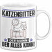 Katzensitter Tasse Geschenk für Katzensitter Der Mann Der Alles Kann Geschenkidee zum Geburtstag Weiß Trendation