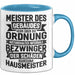 Hausmeister Tasse Geschenk Meister Des Gebäudes Blau Trendation