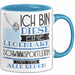 Schwimmsportlerin Tasse Geschenk Ich Bin Diese Eine Legendäre Schwimmsportlerin Von Der Alle Reden Geschenkidee Geburtstag Weihnachten Blau Trendation