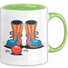 Clown Tasse Geschenkidee für Zirkus und Humorliebhaber Grün Trendation