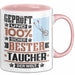 Taucher Geschenk Lustiger Spruch für Taucher Geschenkidee Bester Taucher Der Welt Rosa Trendation