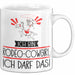 Geschenk für Rodeo-Cowgirl Tasse Lustige Geschenkidee Geburtstag Ich Bin Rodeo-Cowgirl Ich Darf Das Weiß Trendation