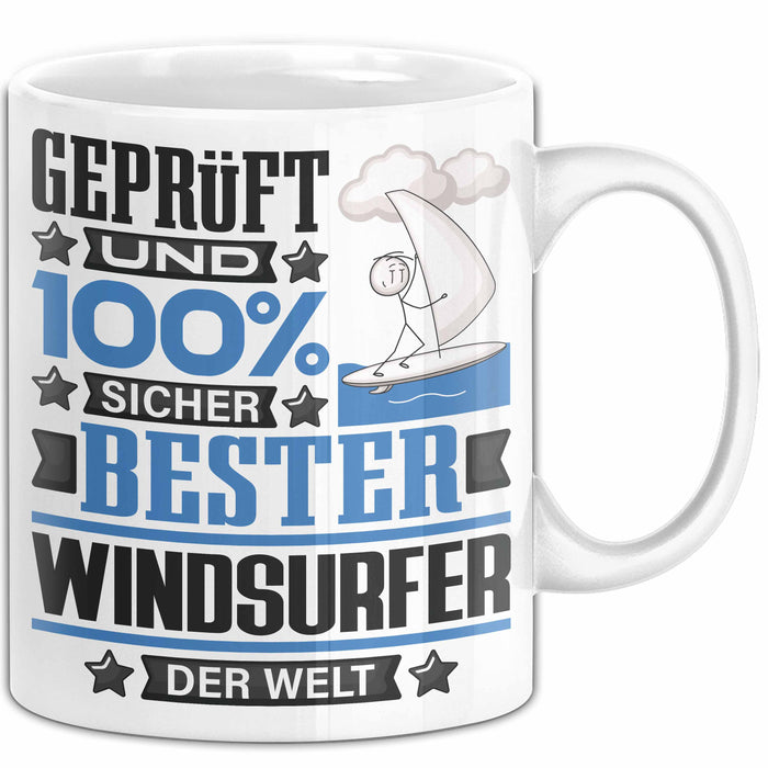 Windsurfer Geschenk Lustiger Spruch für Windsurfer Geschenkidee Bester Windsurfer Der Welt Weiß Trendation
