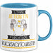 Rucksacktouristin Tasse Geschenk Becher Stark Attraktiv Furchtlos Rucksacktouristin Lustige Geschenkidee Blau Trendation