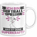 Softballspielerin Tasse Geschenk für Softballspielerin Geburtstag Lustiger Spruch Kaffee-Becher Was Ist Deine Superkraft Weiß Trendation