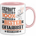 Gitarrist Geschenk Lustiger Spruch für Gitarrist Geschenkidee Bester Gitarrist Der Welt Rosa Trendation