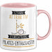 Pilates-Enthusiastin Tasse Geschenk Becher Stark Attraktiv Furchtlos Pilates-Enthusiastin Lustige Geschenkidee Rosa Trendation