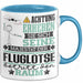 Fluglotse Geschenk Tasse Lustiger Spruch Erheben Sie Sich Der Fluglotse Betritt den Raum Blau Trendation