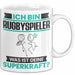 Rugbyspieler Tasse Geschenk für Rugbyspieler Geburtstag Lustiger Spruch Kaffee-Becher Was Ist Deine Superkraft Weiß Trendation