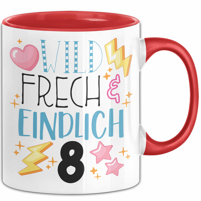 Witzige Tasse Geschenk Wild Frech Und Einfühlsam Süßes Design Rot Trendation