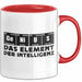 Chemiker Tasse Geschenk Für Chemie-Studenten Genius Das Element Der Inztelligenz Kaffee-Becher Rot Trendation