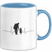 Papa Vatertag Vater Sohn Tasse Becher Geschenk Lustige Geschenkidee Spruch Herzschlag Von Vater Und Sohn Blau Trendation