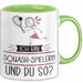 Squash-Spielerin Tasse Geschenk Ich Bin Squash-Spielerin Und Du So Geschenkidee Lustiger Spruch Becher Grün Trendation