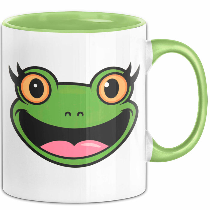 Frosch Tier Tasse Geschenk Lustige Geschenkidee Spruch Grün Trendation