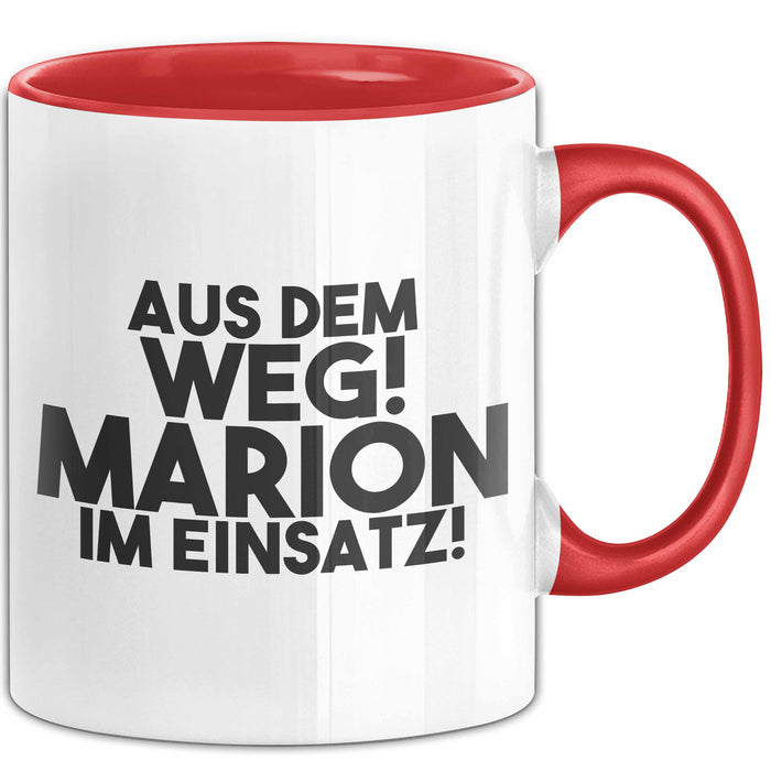 Marion Tasse Aus Dem Weg! Marion Im Einsatz! Geschenk