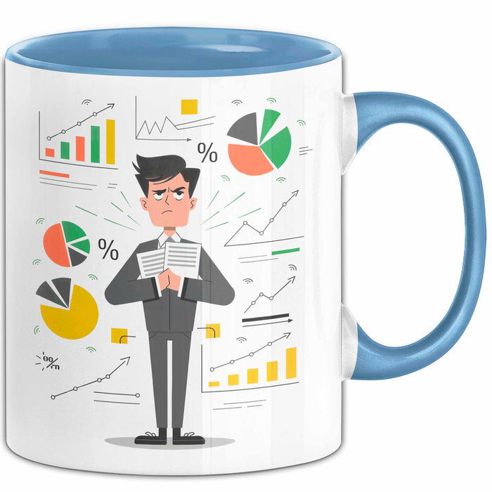 BWL Student Tasse Geschenk Lustige Geschenkidee Spruch Für Zukünftige Führungskräfte Blau Trendation