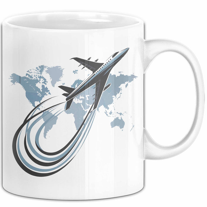 Pilot Tasse Geschenkidee Flugliebhaber Lustiger Spruch Geschenkidee Lustig Weiß Trendation