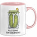 Geburtstagsfeier Essiggurken Tasse Geschenk Lustige Geschenkidee Spruch Alles Gurke Zum Geburtstag Rosa Trendation