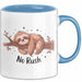 Faultier Liebhaber Tasse Geschenk Lustige Geschenkidee Spruch Für Langsames Leben Fans Blau Trendation