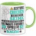 Ultimate-Frisbee-Spieler Geschenk Tasse Lustiger Spruch Erheben Sie Sich Der Ultimate-Frisbee-Spieler Betritt den Raum Grün Trendation