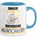 Musikschülerin Tasse Geschenk Becher Stark Attraktiv Furchtlos Musikschülerin Lustige Geschenkidee Blau Trendation