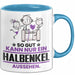 Halbenkel Geschenk Tasse So Gut Kann Nur Ein Halbenkel Aussehen Geschenkidee Kaffee-Becher Blau Trendation