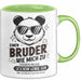 Bruder Tasse Geschenkidee Einen Bruder Wie Mich Zu Haben Grün Trendation