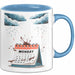 Montags Hasser Tasse Geschenk Lustige Geschenkidee Spruch Für Kaffee Überlebende Blau Trendation