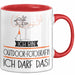 Geschenk für Outdoor-Fotografin Tasse Lustige Geschenkidee Geburtstag Ich Bin Outdoor-Fotografin Ich Darf Das Rot Trendation