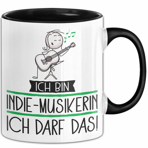 Geschenk für Indie-Musikerin Tasse Lustige Geschenkidee Geburtstag Ich Bin Indie-Musikerin Ich Darf Das Trendation