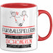 Fußballspielerin Weil Es Keinen Schöneren Beruf Gibt Tasse Geschenk für Eine Fußballspielerin Lustig Rot Trendation