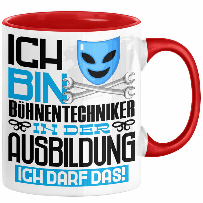 Bühnentechniker Ausbildung Tasse Geschenk Ich Bin Bühnentechniker In Der Ausbildung Ich Darf Das Geschenkidee Spruch Rot Trendation