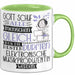 Elektronische Musikproduzentin Geschenk Becher Tasse Gott Schuf Alle Menschen Gleich Nur Die Besten Durfeten Elektronische Musikproduzentin Werden Geschenkidee Lustig Grün Trendation