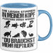 Reptil Bartagame Tasse Geschenk Lustige Geschenkidee Spruch Die Leisen Stimmen In Meinem Kopf Flüstern Immer Wieder Blau Trendation