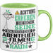 Abenteuerfilmer Geschenk Tasse Lustiger Spruch Erheben Sie Sich Der Abenteuerfilmer Betritt den Raum Grün Trendation