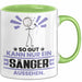 Sänger Geschenk Tasse So Gut Kann Nur Ein Sänger Aussehen Geschenkidee Kaffee-Becher Grün Trendation