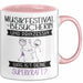 Musikfestival-Besucherin Und Prinzessin Tasse Geschenk Für Eine Musikfestival-Besucherin Geburtstag Was Ist Deine Superkraft Rosa Trendation