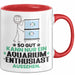 Aquarium-Enthusiast Geschenk Tasse So Gut Kann Nur Ein Aquarium-Enthusiast Aussehen Geschenkidee Kaffee-Becher Rot Trendation