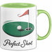 Golf Liebhaber Tasse Perfekter Schlag Geschenkidee Grün Trendation