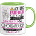 Chorsängerin Tasse Geschenk Lustiger Spruch Bitte Erheben Sie Sich Seine Majestät Die Chorsängerin Betritt Den Raum Grün Trendation