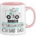 Geschenk für Rettungssanitäterin Tasse Lustige Geschenkidee Geburtstag Ich Bin Rettungssanitäterin Ich Darf Das Rosa Trendation