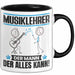 Musiklehrer Tasse Geschenk für Musiklehrer Der Mann Der Alles Kann Geschenkidee zum Geburtstag Schwarz Trendation